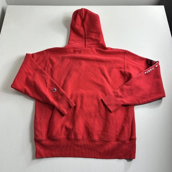 CHAMPION Vintage Reverse Weave Hoodie Sweater Sweatshirt L Pullover‎ Heavy Thick - Picture 2 of 9